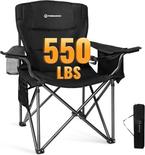 Oversized Camping Chair for Adults,Portable Folding Beach Fishing Lawn Chair