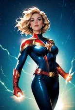 "Captain Marvel 4" 13x19 Fine Art Print Limited to Only 20 Hand-Numbered Copies