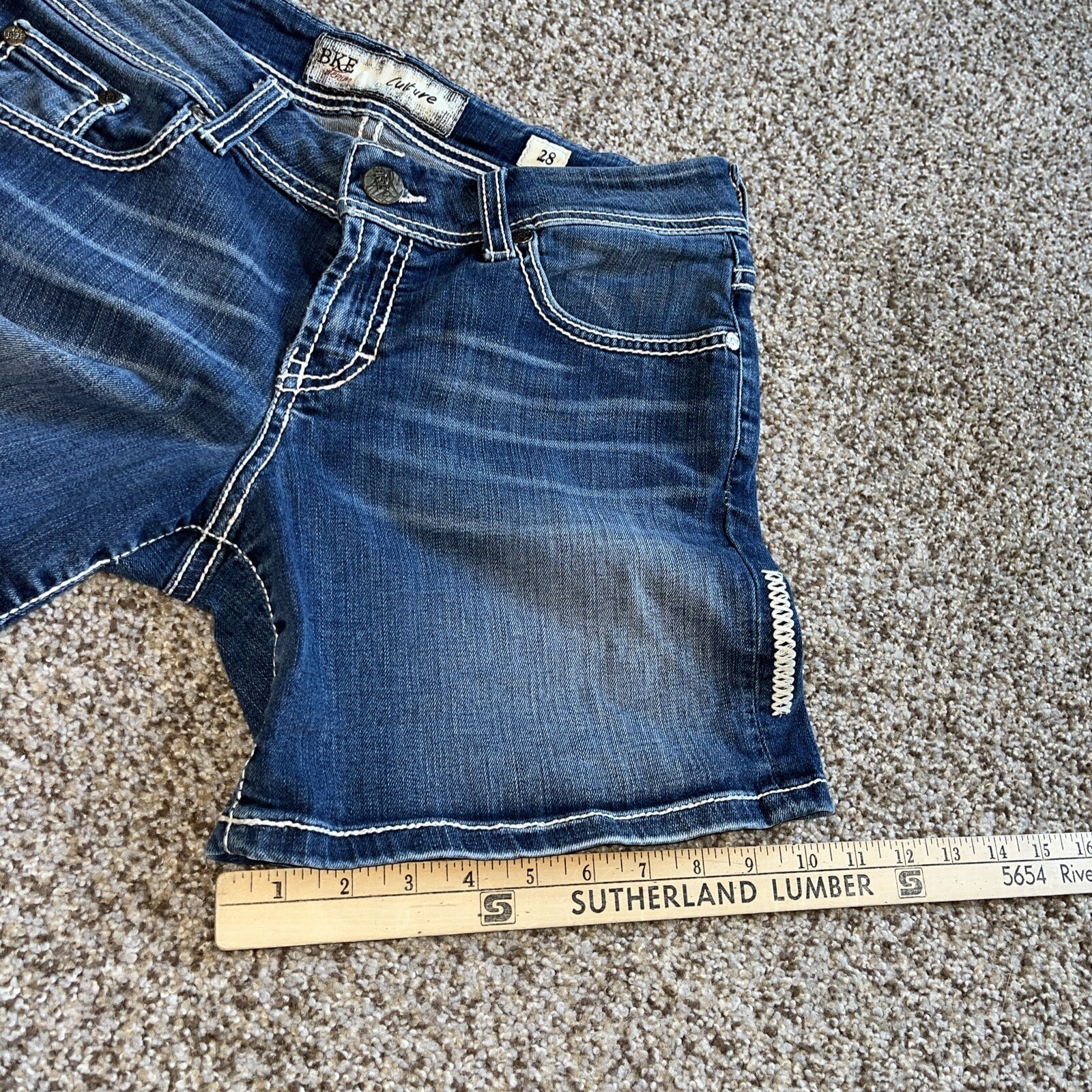 BKE Culture Denim Shorts Women’s  Size 28 Waist 30 - View 8