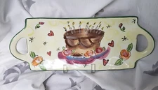 Birthday Cake Cup Cake Theme Ceramic Tray Julia Junkin Whimsical Fun