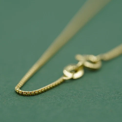 Gold Vermeil Sterling Silver 0.9mm Box Chain 14", 16", 18", 20", 22", 24"