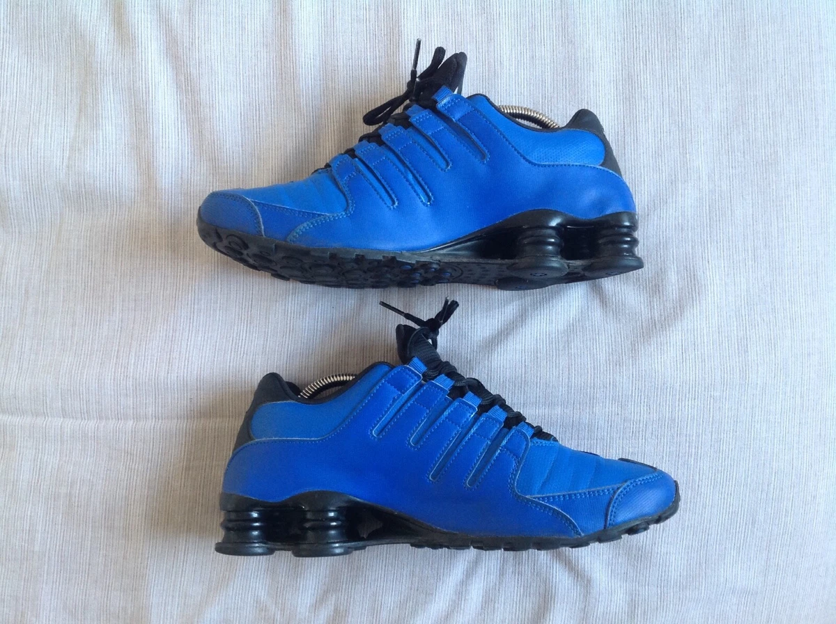 SHOX NZ UK 8 EUR 42.5 9 BLUE BLACK R4 TL EU AIR MAX 1 RARE | eBay