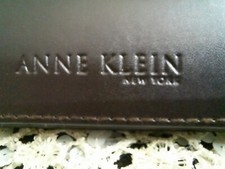 Anne Klein New York Brown Eyeglasses Sunglasses Holder Case Lined Magnetic Close