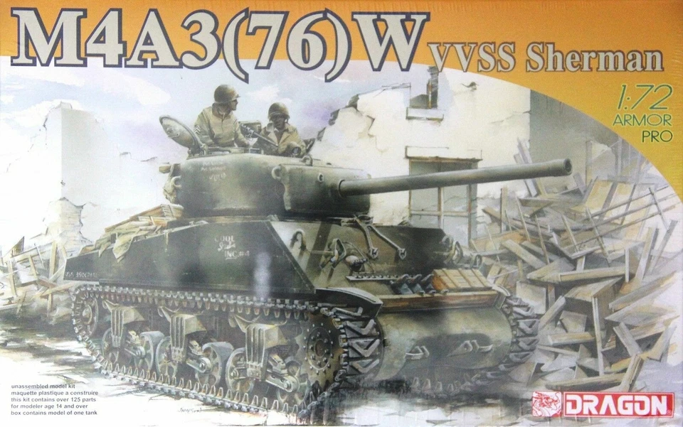 1/72 Dragon 7271: Sherman M4A3(76)W VVSS — 第 3/3 张图片