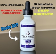 15 GROWTH MINOX Guaranteed to Promote Hair Growth and stop Hair Loss MONEY BACK