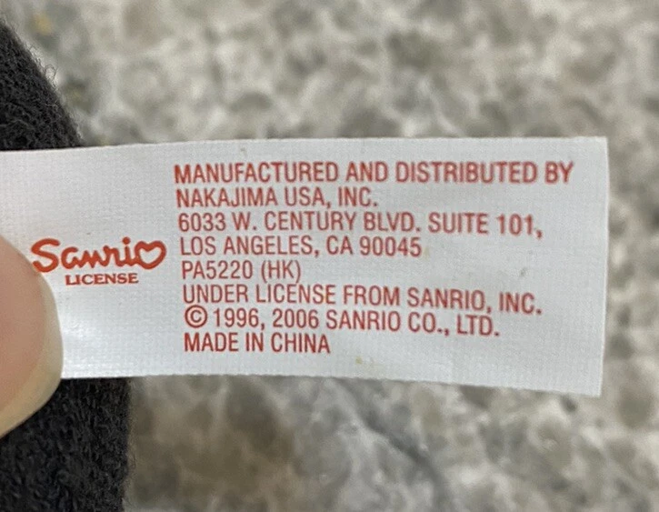 Rare 2006 Nakajima Sanrio Chococat Plush with Flower & Polka Dots! 7” - 8” - Image 3 of 3