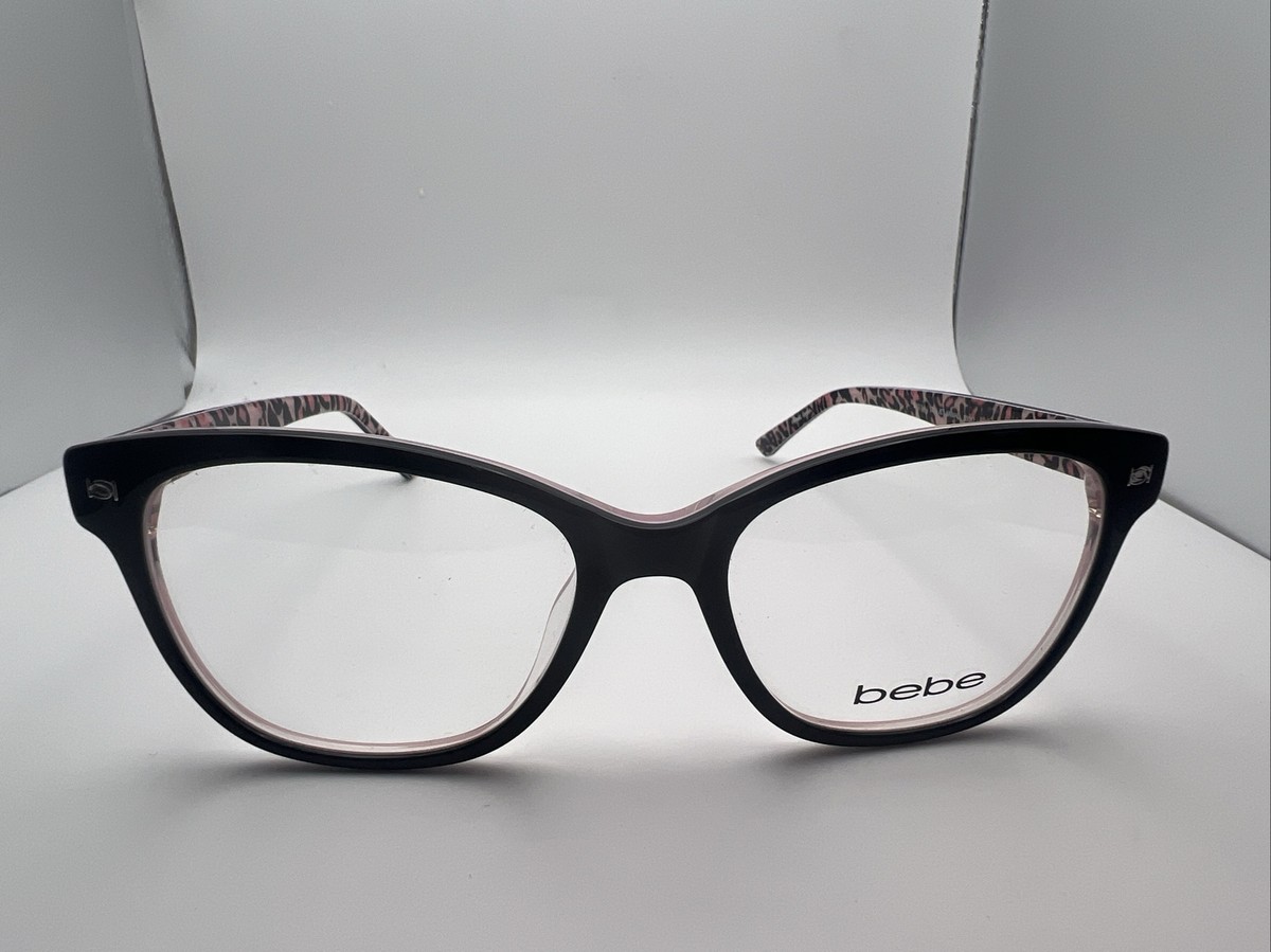 Bebe Bb5194 001 Jet Animal Authentic Eyeglasses 53-17-140 MM Bebe BB5194 001 Jet Animal 53/17 140 Women main image 3