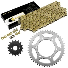 Drive Chain & Sprockets Kit for Yamaha FZ6 FZ600S FZ6S 2004 2005 2006-2008 Gold