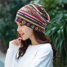 Women Beanie hat turban hat Headband Bright Accessories floral Head Wrap