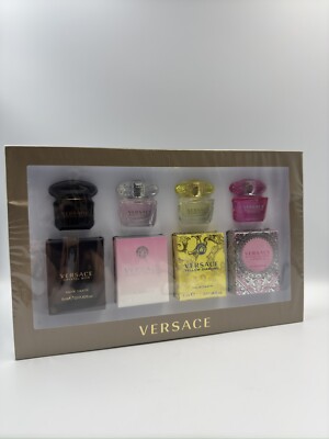 Versace Crystal Noir Yellow Diamond Bright Crystal Absolu Mini Perfume Set