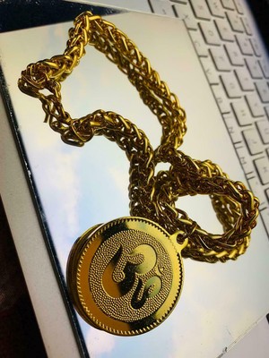 Large OM Pendant Chain designer 