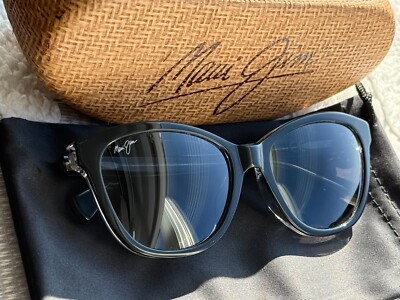 Maui Jim Canna MJ 769 02K Black Crystal Frame + Grey Polarized