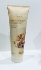 Bath Body Works Pleasures WARM VANILLA SUGAR Creamy Body Wash 8 oz