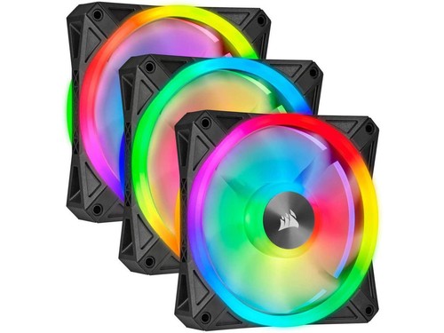 CORSAIR iCUE QL120 RGB 120mm LED PC Gehäuselüfter 3er Pack mit Beleuchtungsknoten CORE - Bild 8 von 12