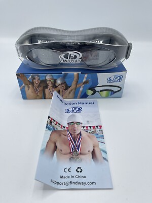 Findest Schwimmbrille Silikon wechselbarer Nasensteg Größe Antibeschlag verstellbar
