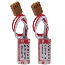 2pcs 3.6V 1.6Ah Cell For Omron 3G2A9-BAT08 C5...