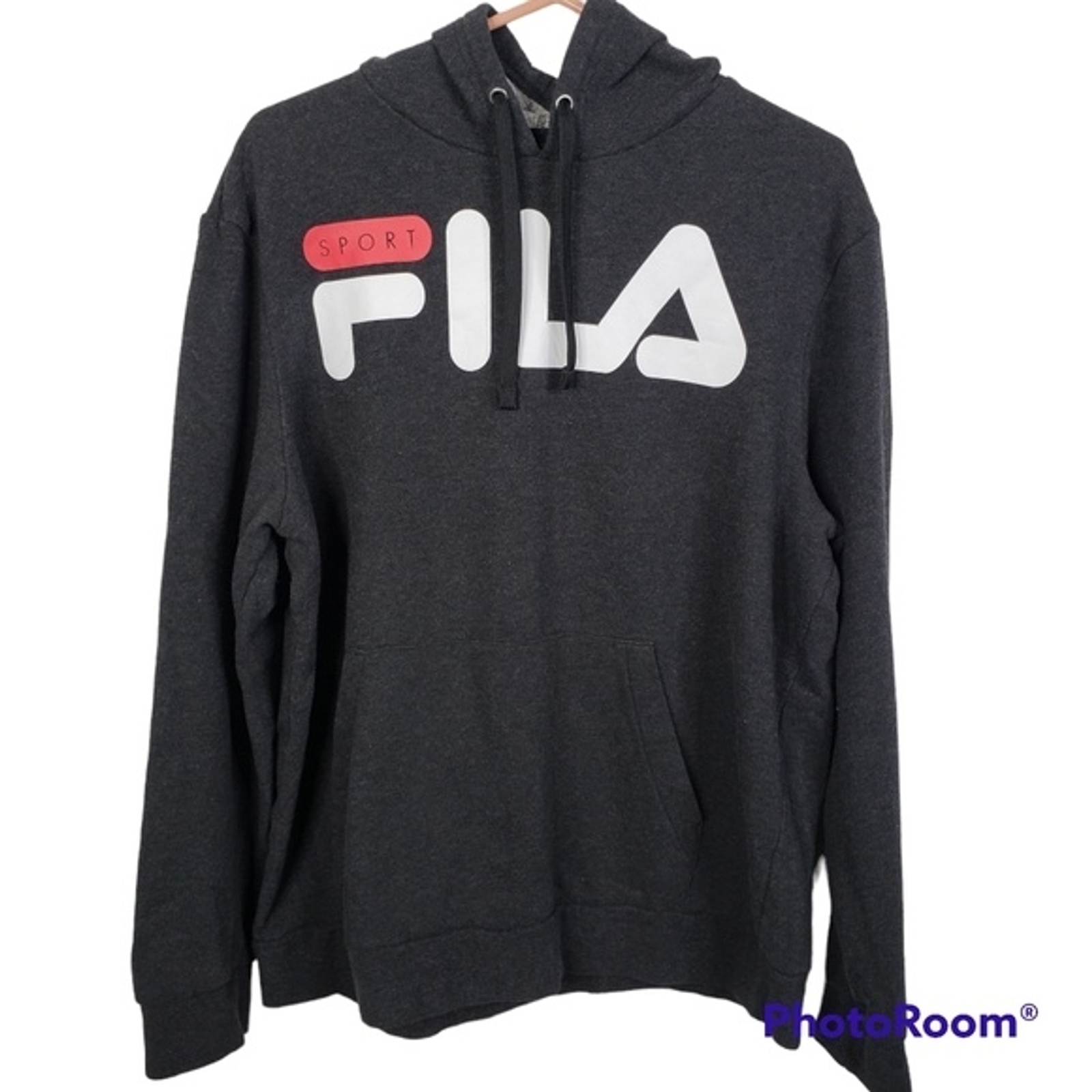 Felpa uomo Fila manica lunga con cappuccio taglia large