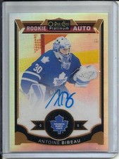 Antoine Bibeau 15/16 O-Pee-Chee Platinum Rookie Rainbow Autograph