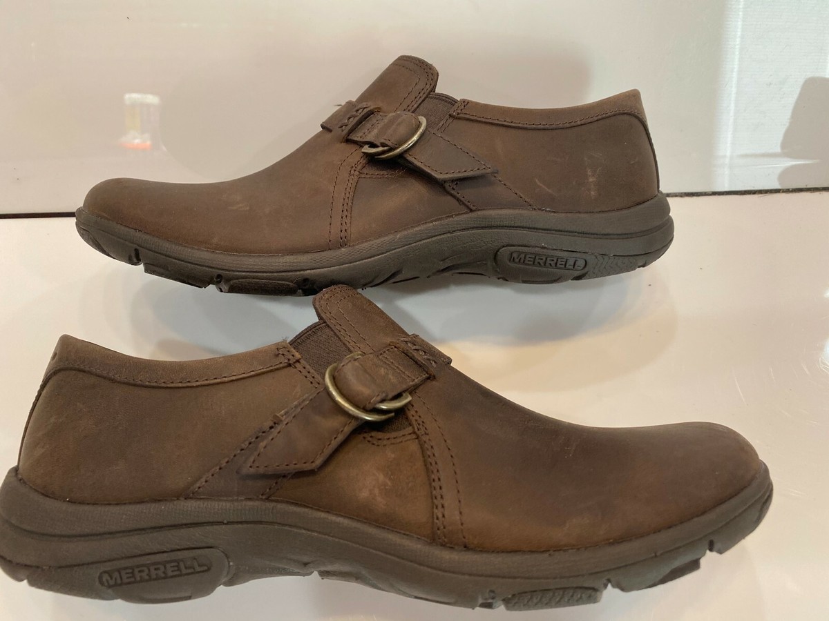 Merrell Women's DASSIE Stitch Buckle Moccasin Espresso Shoes