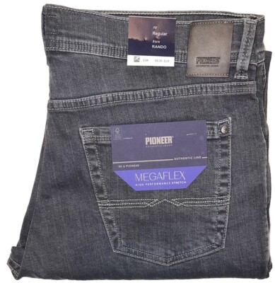PIONEER Herren Jeans RANDO MEGAFLEX dark grey stonewash 16801 6731.9821 Regular