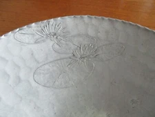 Arthur Armour lotus hand hammered aluminum bowl vintage 1940's/1950's