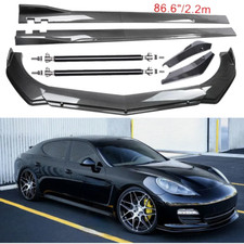 Carbon Fiber Front Bumper Lip Spoiler Side Skirt For Porsche Panamera