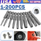 Security Torx Bit Set +Hex Key Allen Bit Set-For Power Drill & Impact Driver Lot