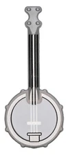 ☀️NEW Lego Flat Silver Banjo w/ Silver Strings Music Musican Band Instrument