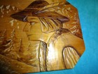 2 Vtg Hand Carved Wood Wall Folk Art Swiss Alpine Bavarian/Tyrolean Mountains — photo 6
