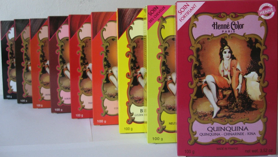 Henna Pflanzen-Haarfarbe Hennè Color Färbepulver ohne PPD 6,49 - 7,59 € / 100g