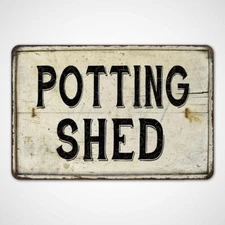 Potting Shed Vintage Look Chic Distressed 108120020139
