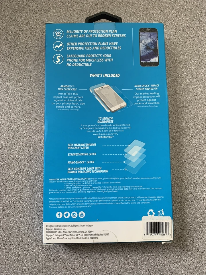 Paquete de protección Liquipel Safeguard Funda + Protector de pantalla iPhone 7/8 Foto 2 de 4