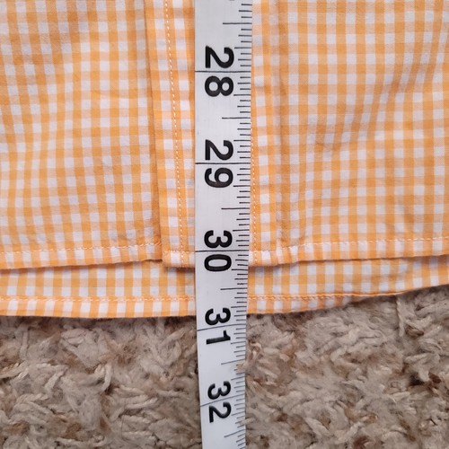 Vineyard Vines orange kariert Herren Gr. M Slim Fit Wal Hemd Oxford Langarm - Bild 7 von 10