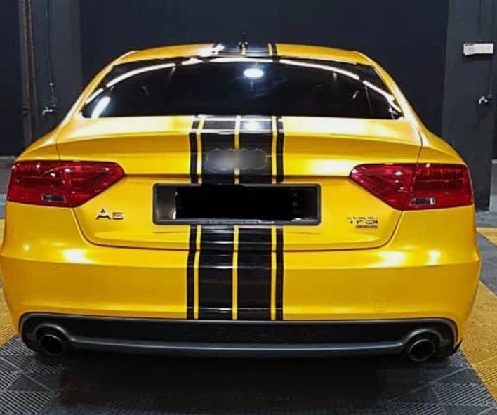 Kit de calcomanías a rayas para Audi Rally capó techo gráficos traseros A3 A4 A5 S5 RS5 A6 Foto 2 de 4