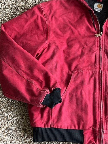 Vintage Carhartt J140 Kapuzenjacke dunkelrot Colorway Herren Größe Large hergestellt in den USA - Bild 5 von 10