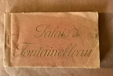 Vintage Postcard Book with 20 Color Postcards PALAIS de FONTAINEBLEAU France