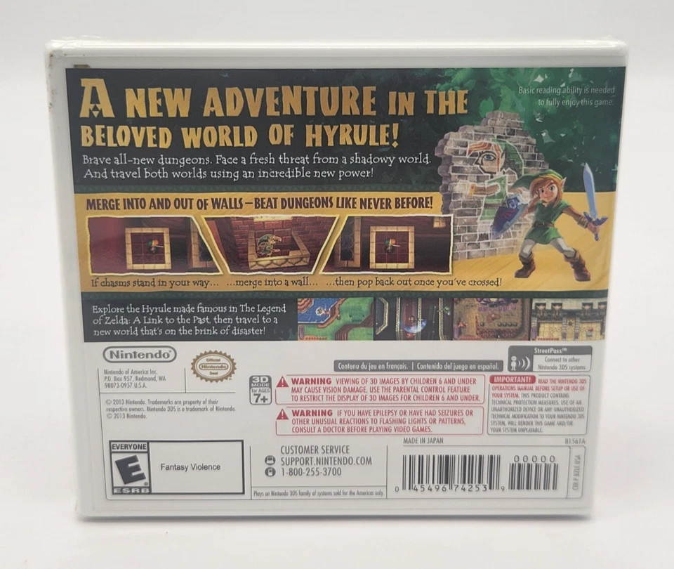 The Legend of Zelda: A Link Between Worlds (Nintendo 3DS, 2013) New Sealed US - Image 2 of 4