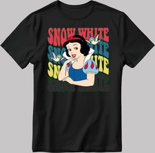 Disney Snow White Princess Black T-Shirt