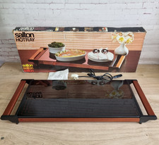 Vintage Salton Glass Hotray Mains Food Warmer Hot tray HA4 Model In Box Working