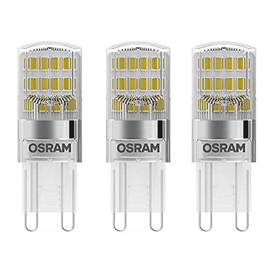 3 x Osram LED Stiftsockellampe Base Pin 20 1,9W = 20W G9 200lm warmweiß 2700K - Bild 2 von 4