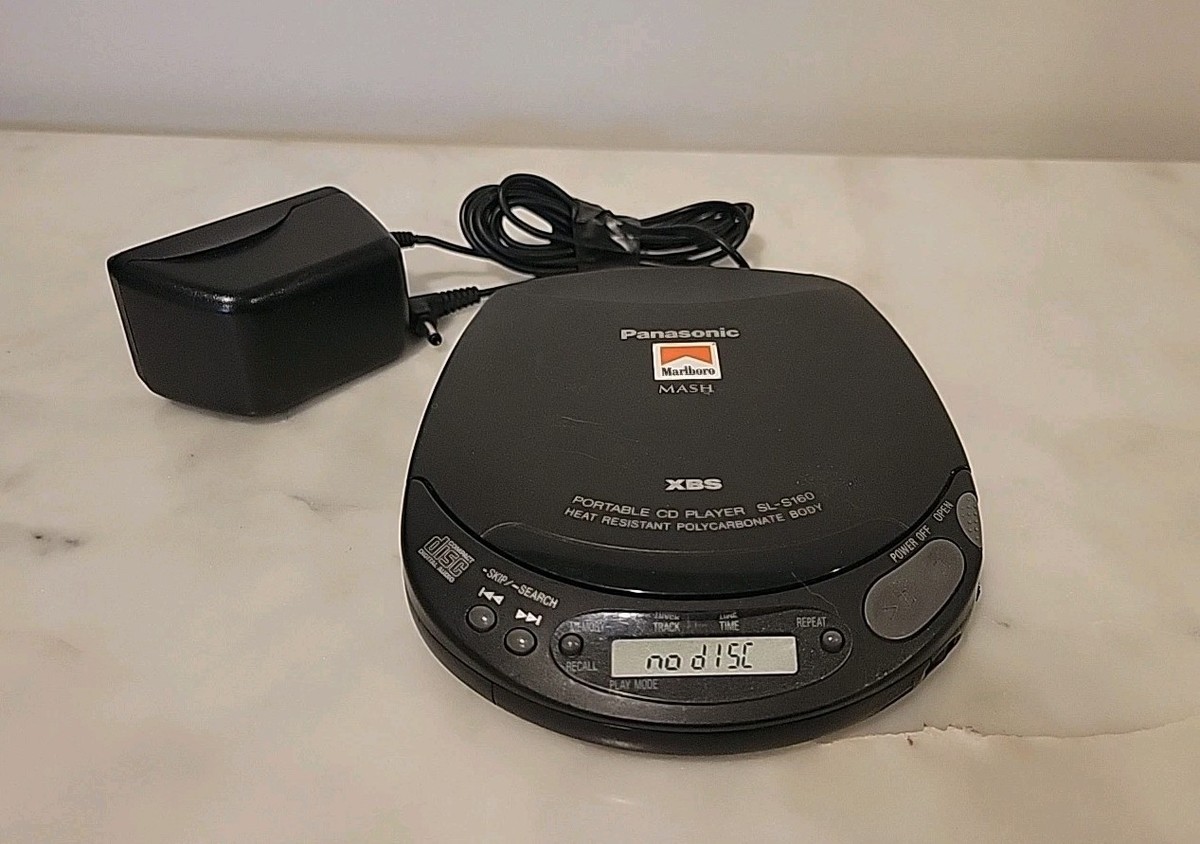 パナソニック 　*　SL-S160 ポータブルCDプレーヤー【サマーセール！】 Marlboro Panasonic SL-S160 Portable CD Player - MASH XBS