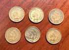 1908 INDIAN HEAD CENT, Lot of six, free shipping
