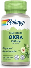Okra Fruit 1600 Mg - High Fiber Supplement for Wellness Support - Rich Source
