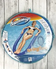 Swimways HYPER-FLATE VALVE SpringFloat ORIGINAL 68 X 35" - BLUE EIC 0166