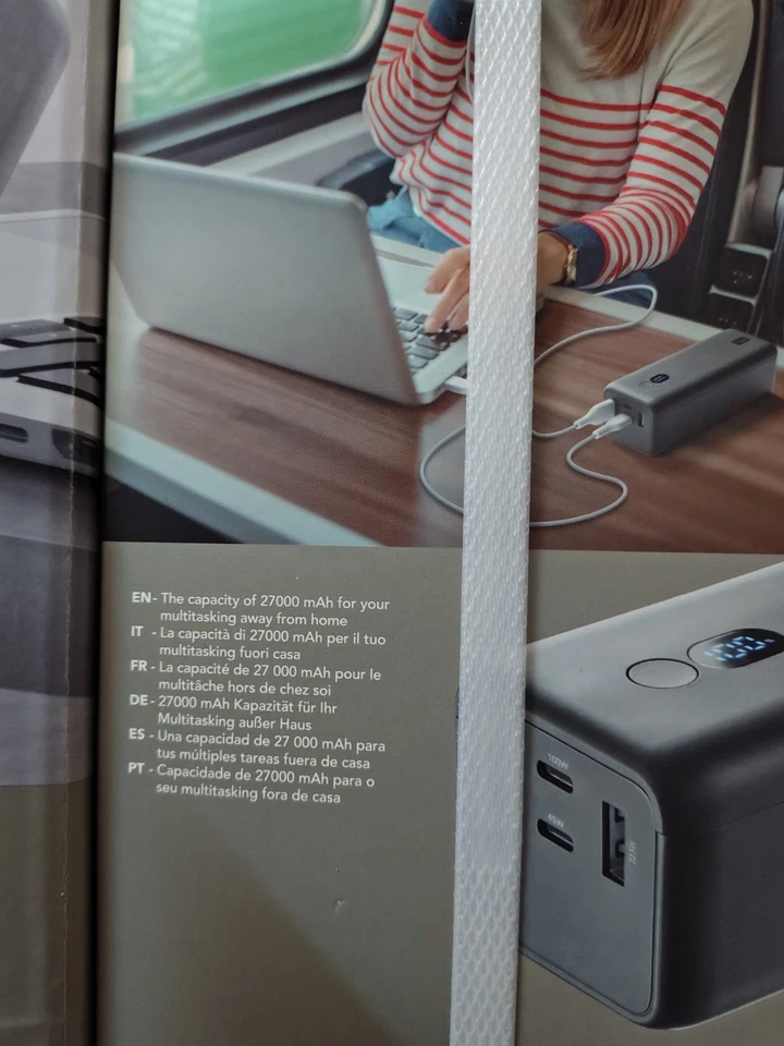 Multi Device Power Bank Cellularline 27000 100w - Immagine 4 di 4