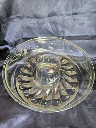Princess House Crystal Heritage Collection Etched Bundt Cake Jello Mold #372
