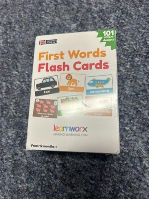Lernkarten für Kleinkinder Alter 1 2 3 | Erste Wörter für 11 x 7,7 cm (NEU) Kostenloser Versand + Verpackung