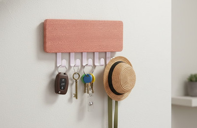 Magnetic Wall Organizer Key Hooks & Tray Schlüsselhalter Schlüsselmanagement