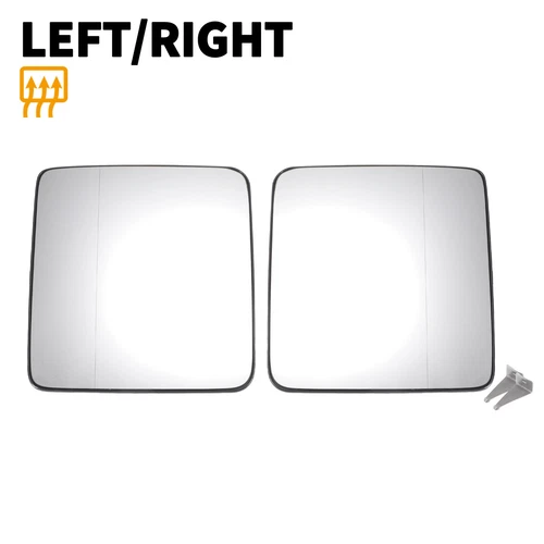 Pair Car Left Right Side Mirror Glass w/ Backing Plate Heated for Jeep Wrangler