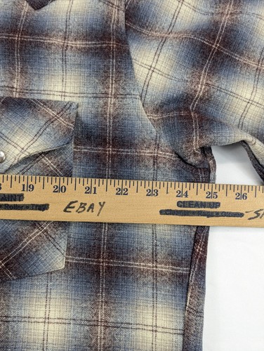 Pendleton Flannel Mens XL Wool Pearl Snap Western Wear Shirt USA Board Long Slee - Picture 11 of 15